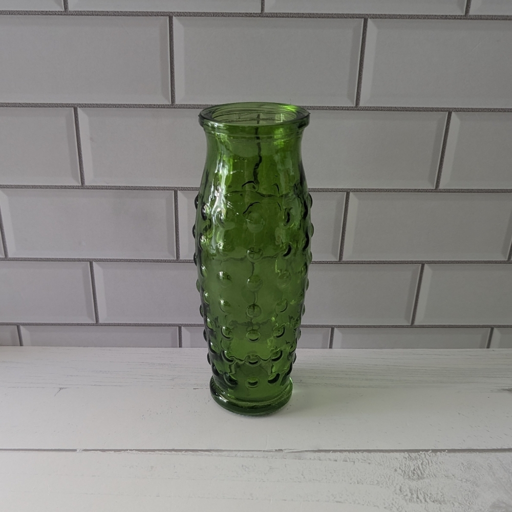 Vintage Anchor Hocking hobnail vase